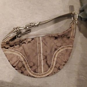 Coach shoulder bad and matching wristlet